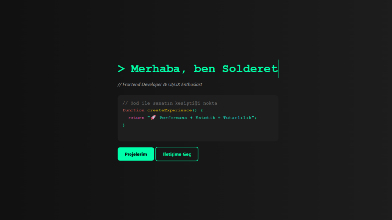 Solderet tek sayfalık site