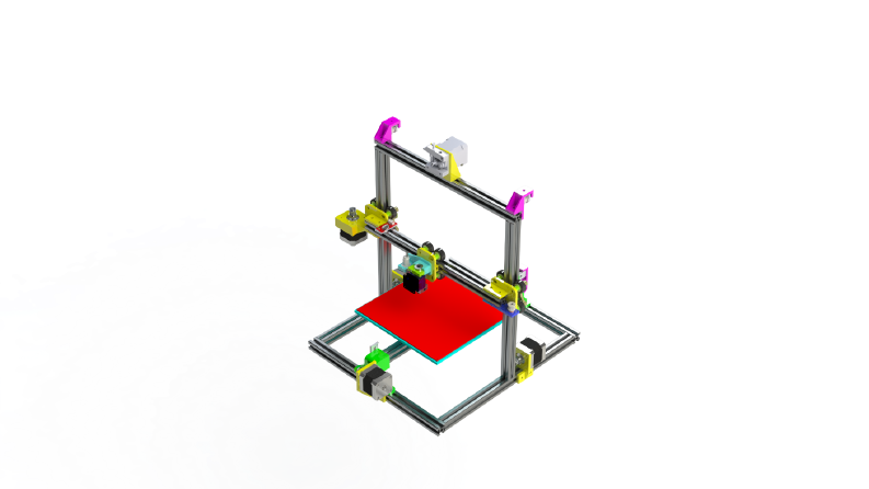MicroXYZ 350 MM ALK V2 3D Printer Tasarımı