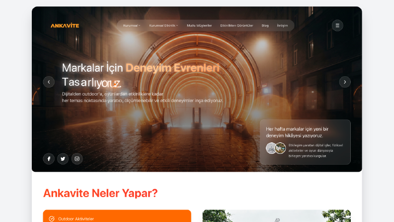 Yönetim Panelli Kurumsal Web Sitesi