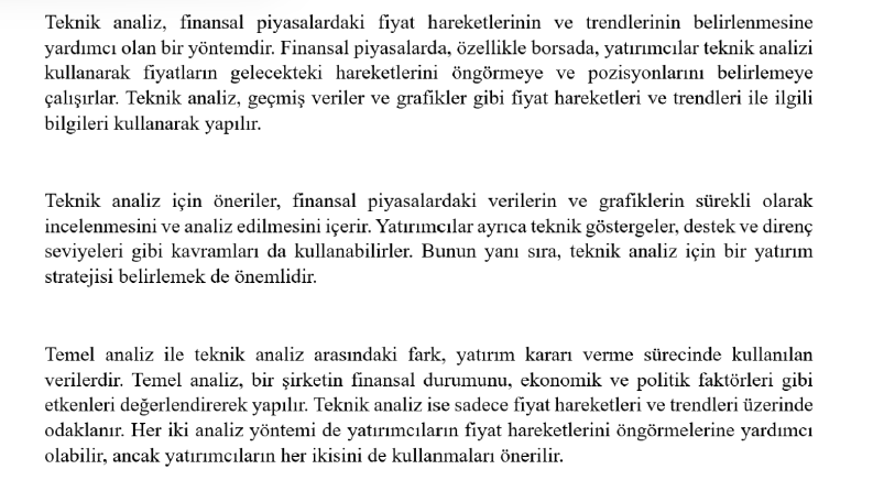 borsa- teknik analiz nedir?