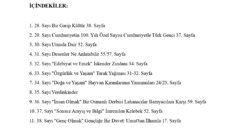 ETOS DERGİ YAZILARIM