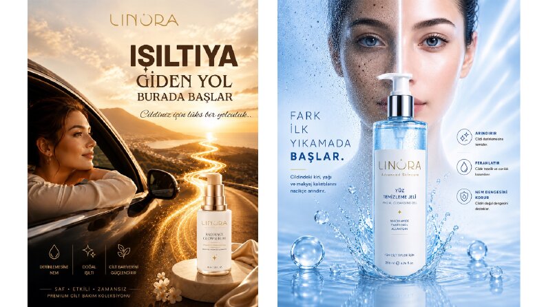 Linora - Konsept Cilt Bakım Markası Tasarımı