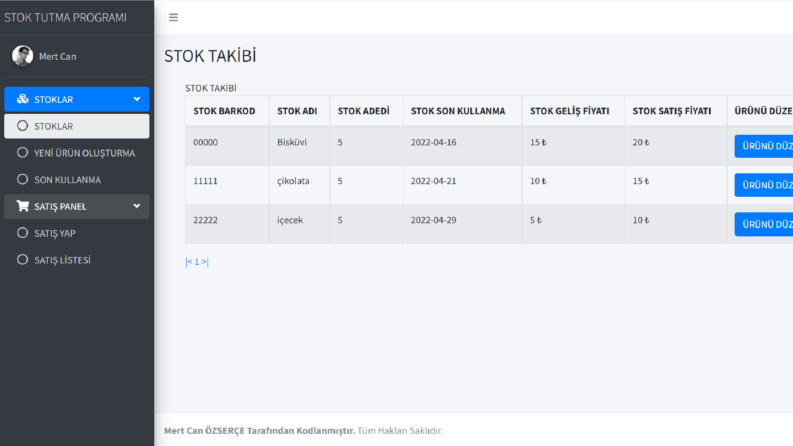 STOK TUTMA PROGRAMLARI