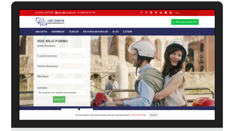 Vize Türkiye - Web Sitesi