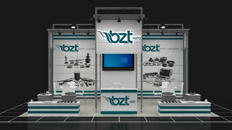 Fuar Standı - Maxima Stand 3D Modelleme