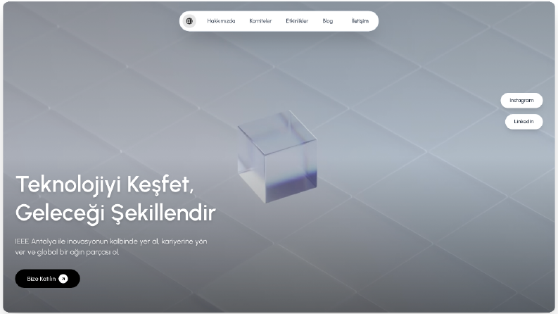 IEEE için Özel Web Site 