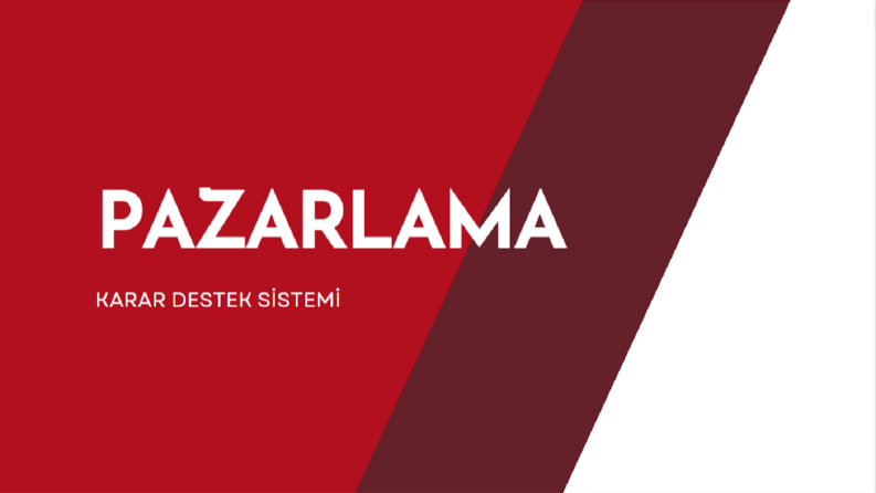 Pazarlama - Karar Destek Sistemi