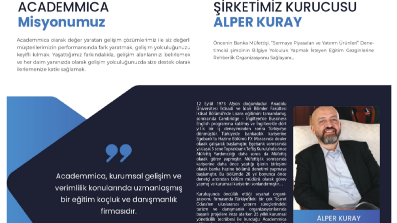 Academmica İçin Yaptığımız Sunum İyileştirmeleri