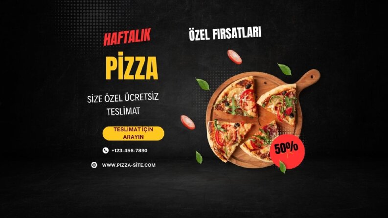 Pizza Kampanya Afişi - Sosyal Medya Tasarımı