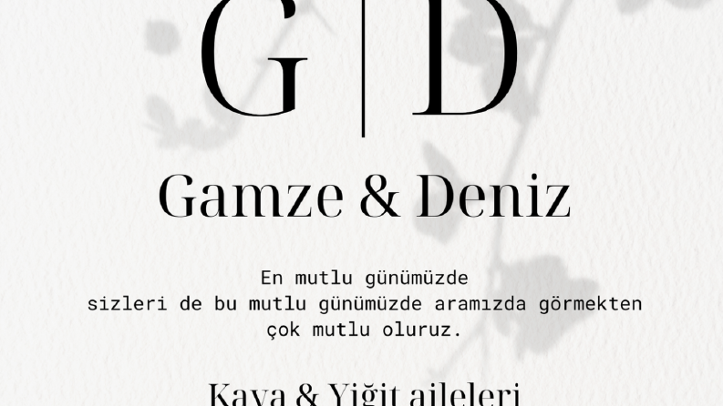 Davetiye tasarım