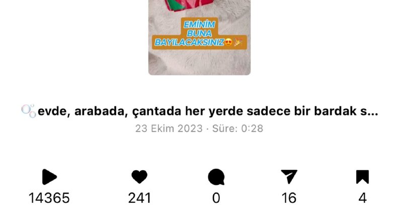 Reels paylaşımları