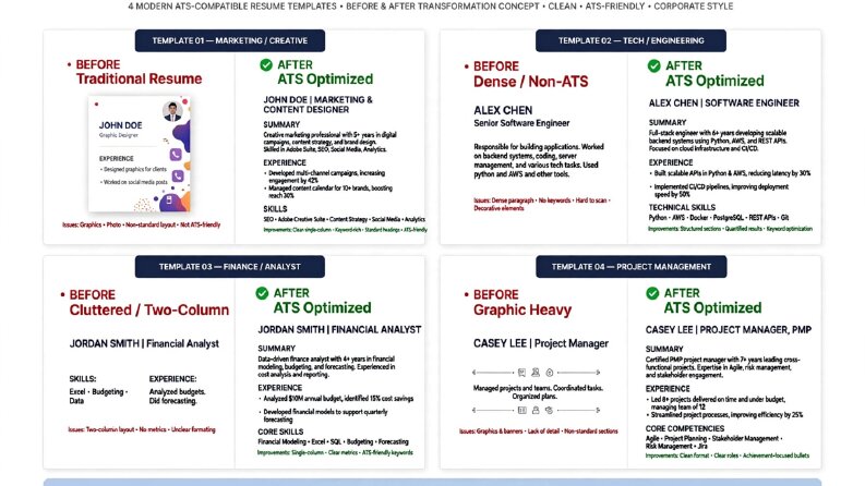 ATS Uyumlu Profesyonel CV Dönüşümü - Önce / Sonra