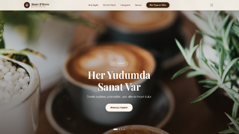 Butik Cafe Sade Tasarım