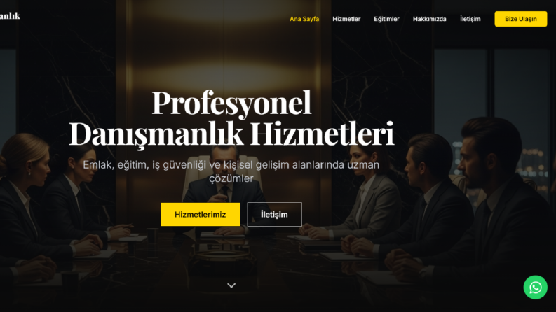 Genel Danışmanlık Web Site Kurulumu