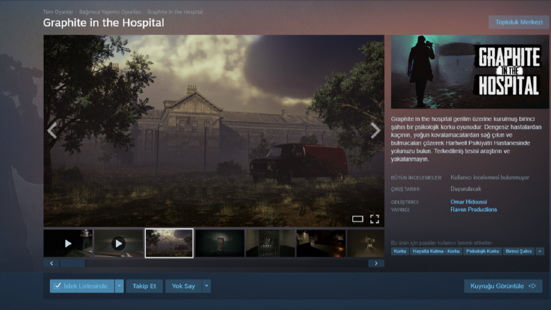 Graphite In The Hospital - Steam Mağaza  Yerelleştirmesi