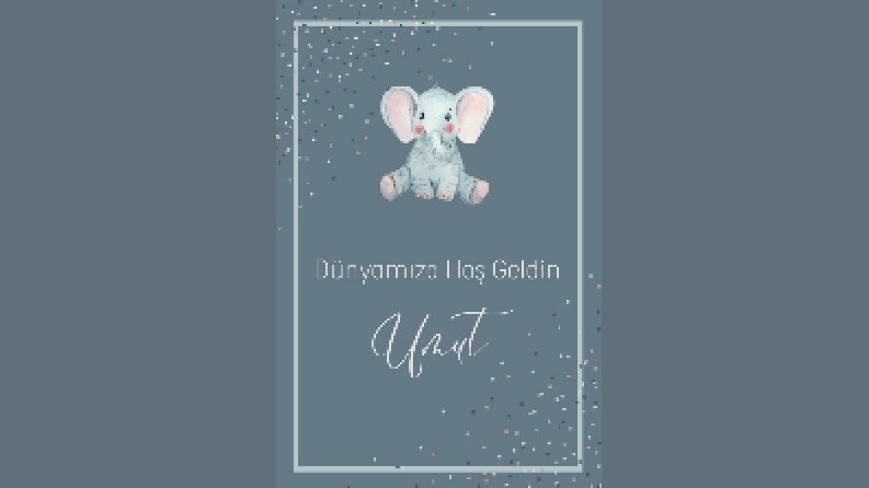 Hoş Geldin Bebek Afiş Tasarımı 