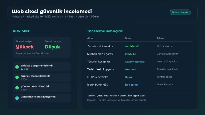 Web sitesi güvenlik incelemesi