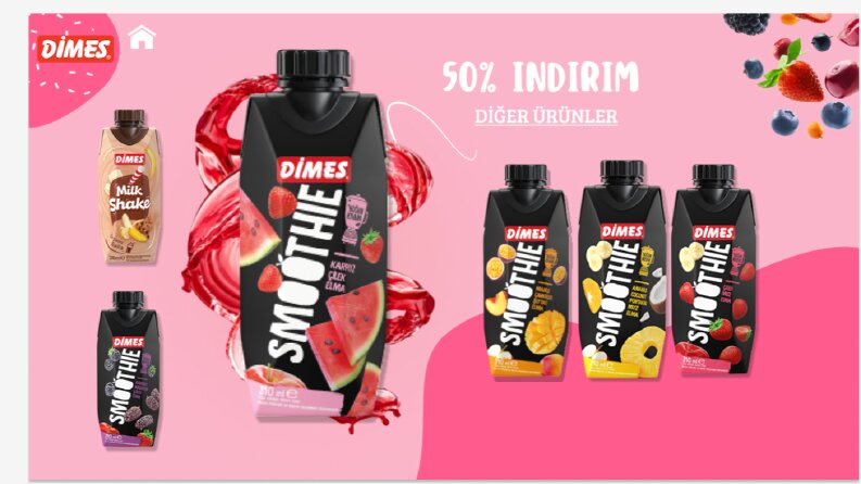 DİMES İÇECEK WEB ARAYÜZ TASARIMI