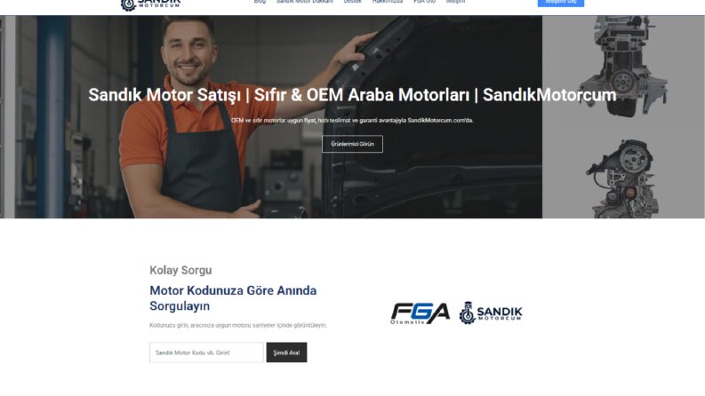 FGA Oto ve sandikmotorcum.com Organik Büyüme Başarısı