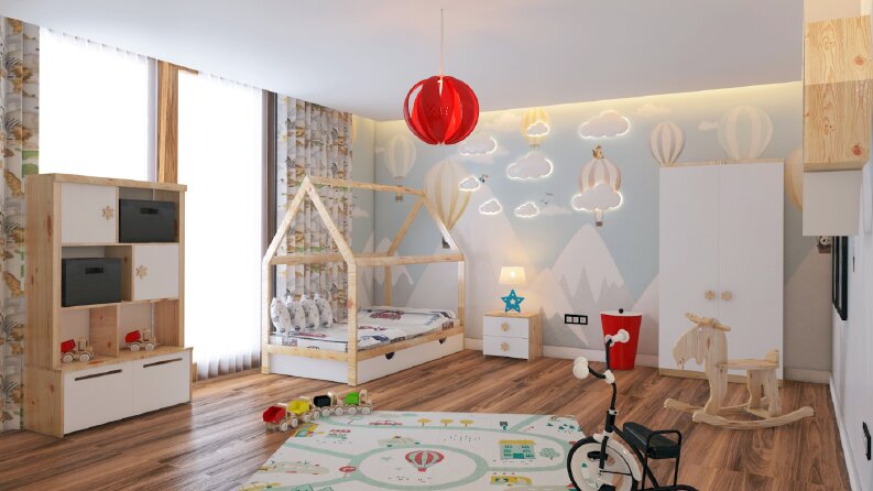 Müşterime Çocuk Odası Render Çalışma
