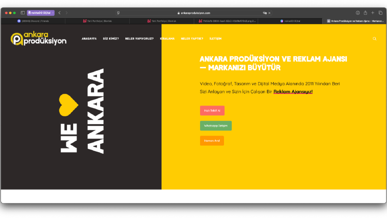 Ankra Prodüksiyon | Website