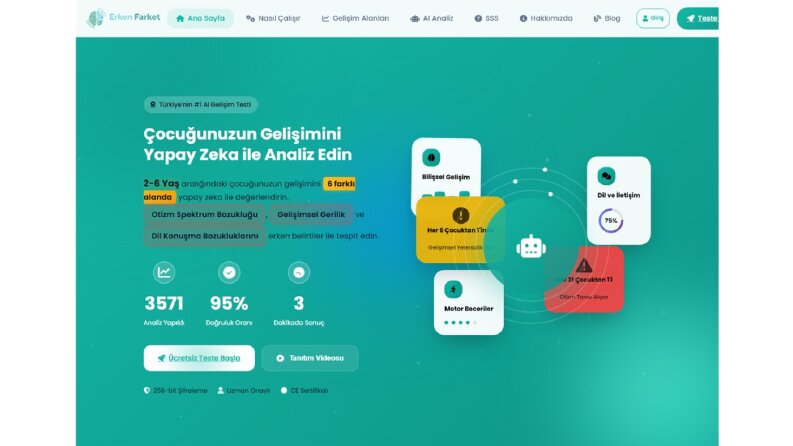 Erken Farket – AI Çocuk Gelişim Sistemi
