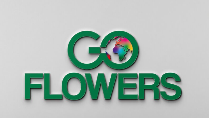 Go Flowers logo tasarımı