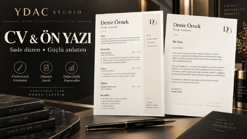 Deniz Örnek | CV ve Ön Yazı Tasarım Konsepti
