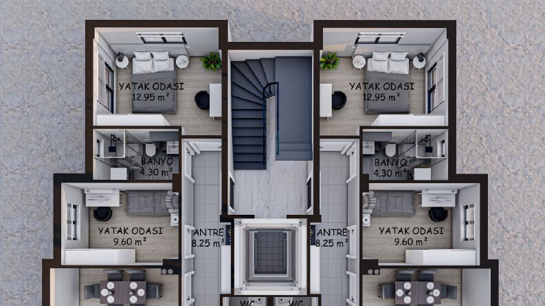 3D Mimari Plan