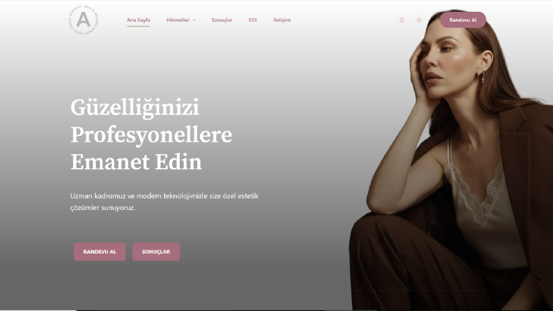 Müşterinin talepleri ve göz zevki doğrultusunda web sitesi 