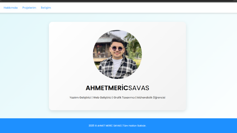 Kişisel Web Sitesi Tasarımı