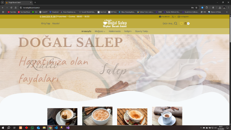 Salep Sitesi Tasarımı ve Yayımlanması