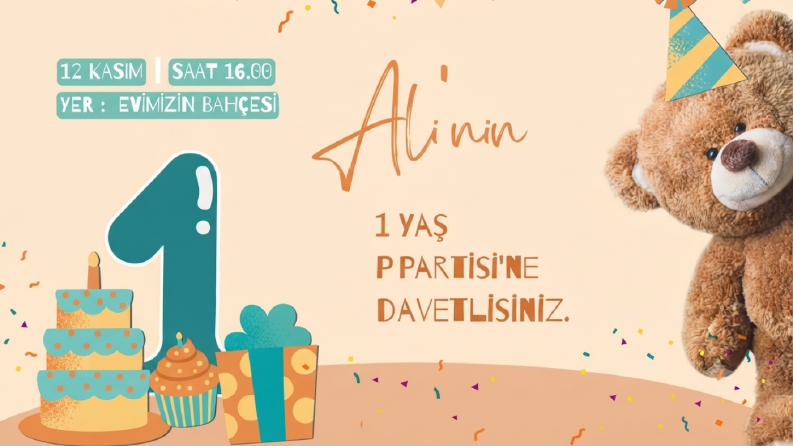 Konsept Doğum Günü ve Özel Gün Davetiye Tasarımı