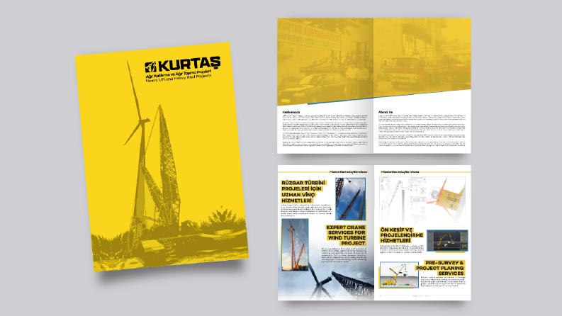 Kurtaş Vinç Katalog Tasarımı