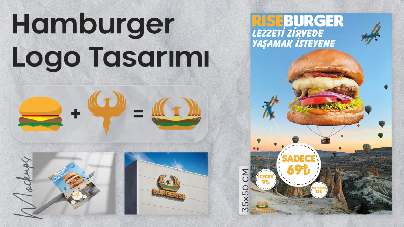 Burger Logo ve Reklam Tasarımı
