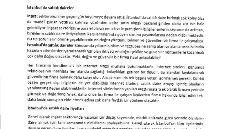 Emlak çeviri işi arapça tercümesi