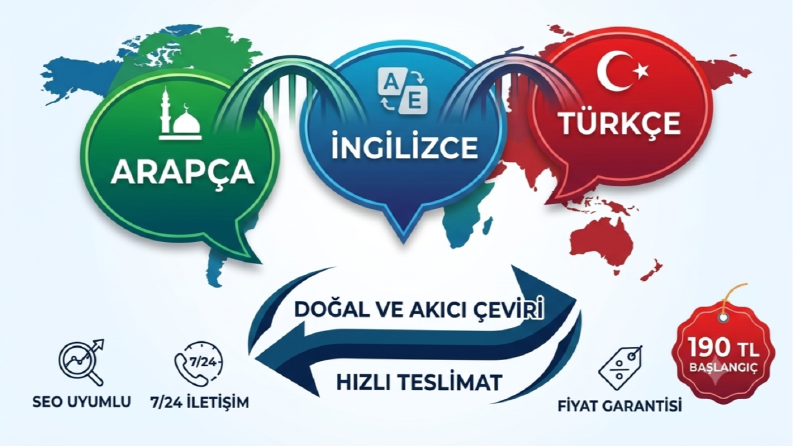 3 Dilde Profesyonel Çeviri Portfolyom