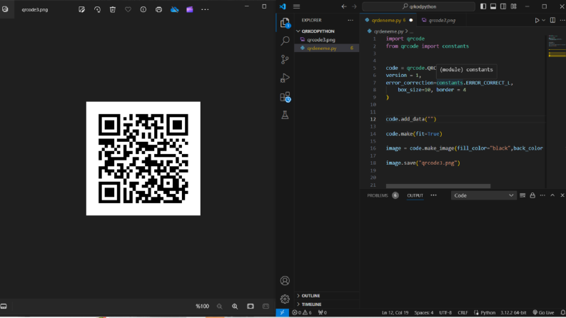 QR CODE ENTEGRE