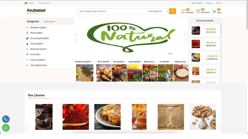 Asu Bazar E-Ticaret Web Site