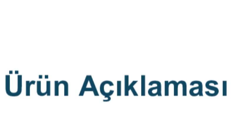 Ürün Açıklaması Metni Örneği