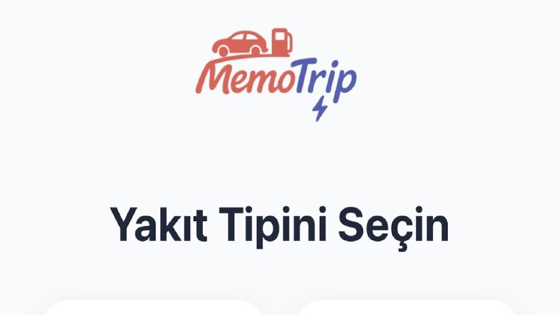 MemoTrip — Yakıt ve elektrik tüketimini akıllıca takip et!