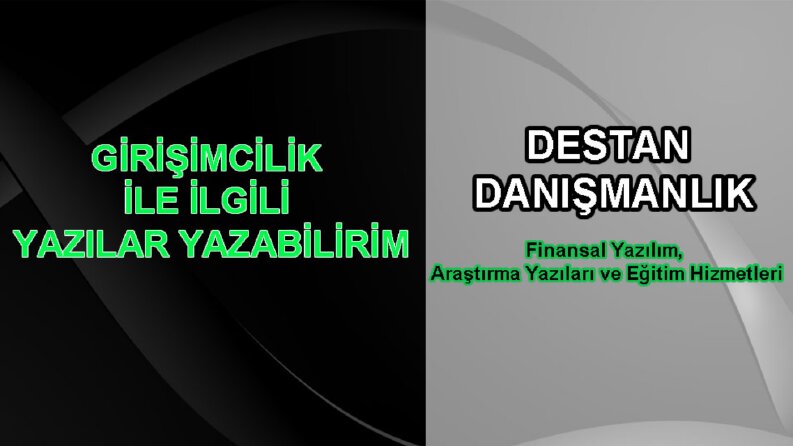 Girişimcilik ile ilgili özgün ve kaliteli yazılar
