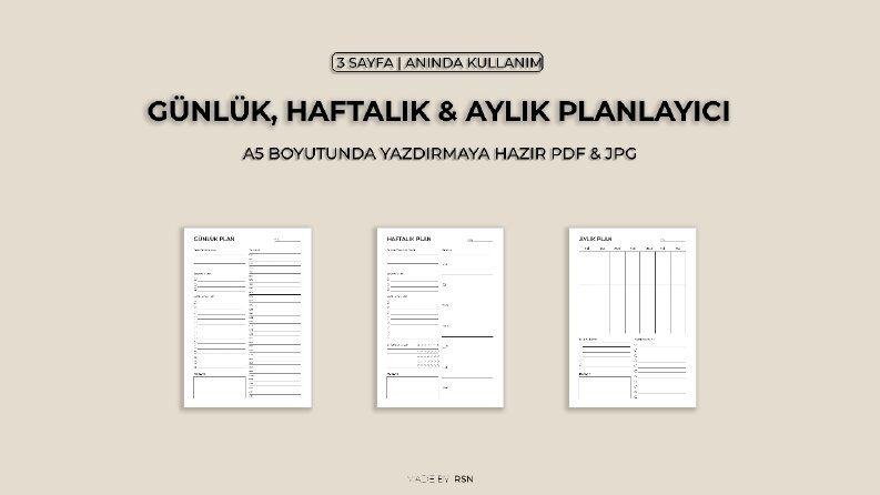 A5 Planlayıcı