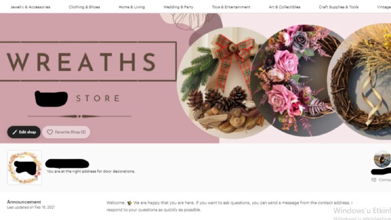ETSY Çalışmalarım