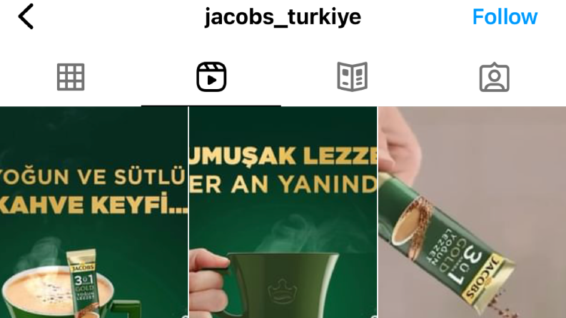 Jacobs- Reels İçerik Üretimi ve İnstagram Takipçi Çalışması