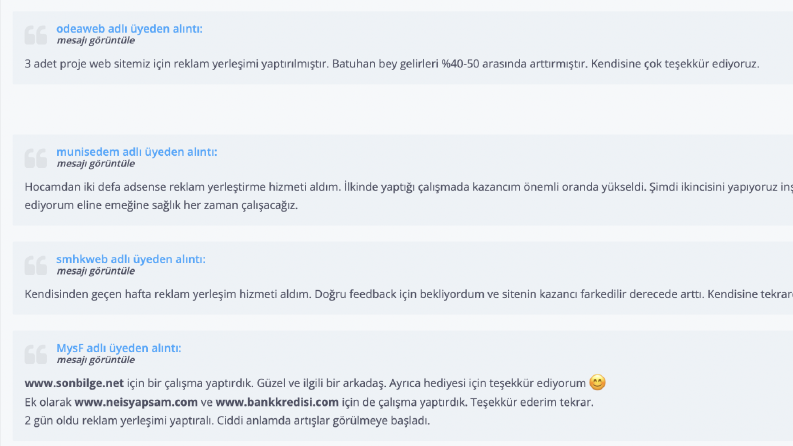Müşteri Değerlendirmeleri