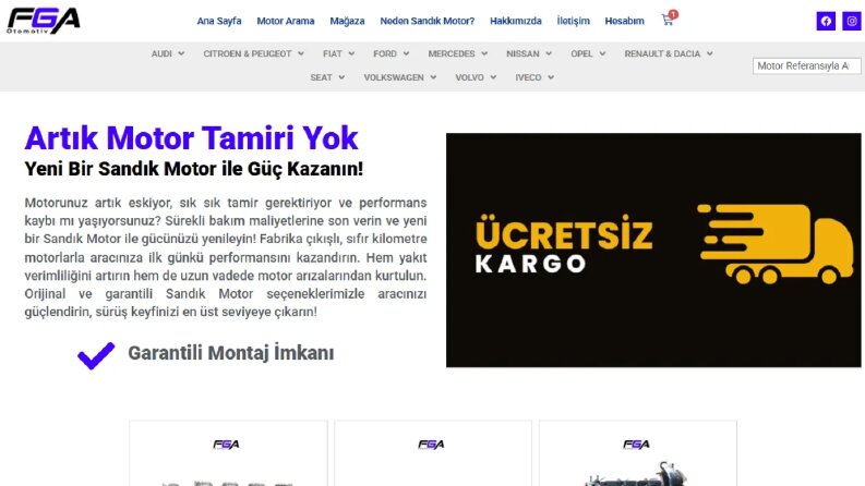 FGA Oto E-Ticaret Altyapısı Kurulum ve Yönetimi