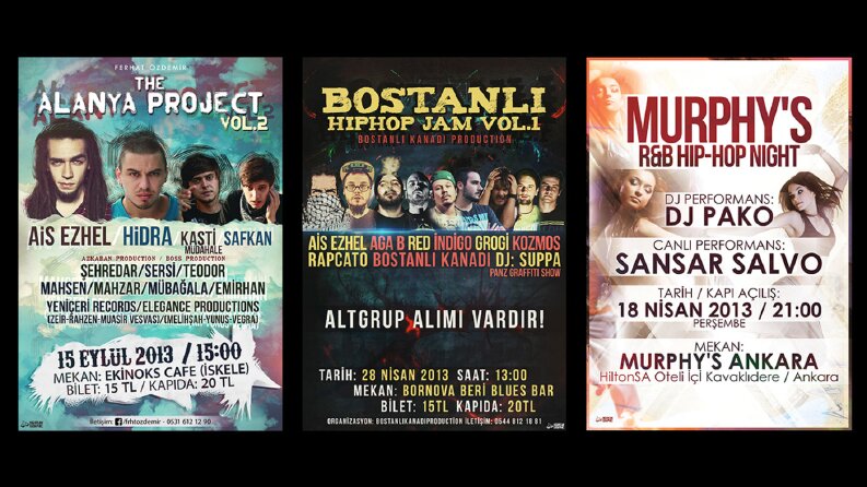 Etkinlik afiş tasarımları (2007-2013)