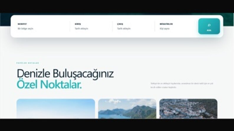 Tekne Kiralama ve Turizm Web Sitesi
