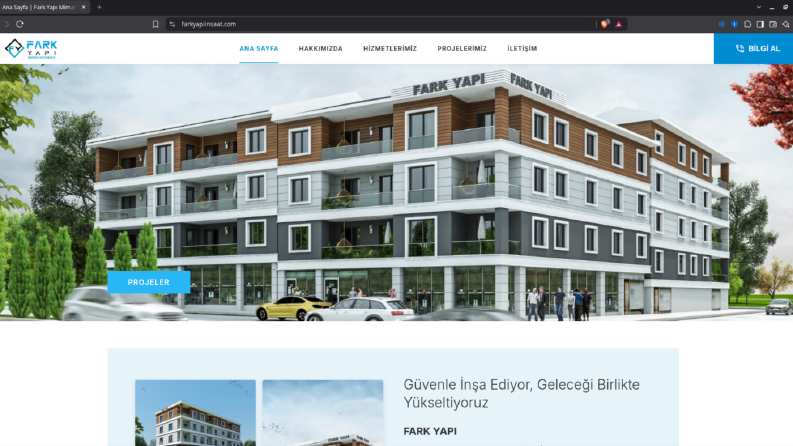 Fark Yapı İnşaat - Kurumsal Web Sitesi